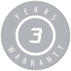 3 years warranty